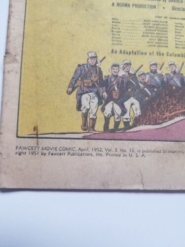 Coverless Fawcett Movie Comic #16 (Fawcett Comics, 1952) Ten Tall Men - Picture 2 of 4