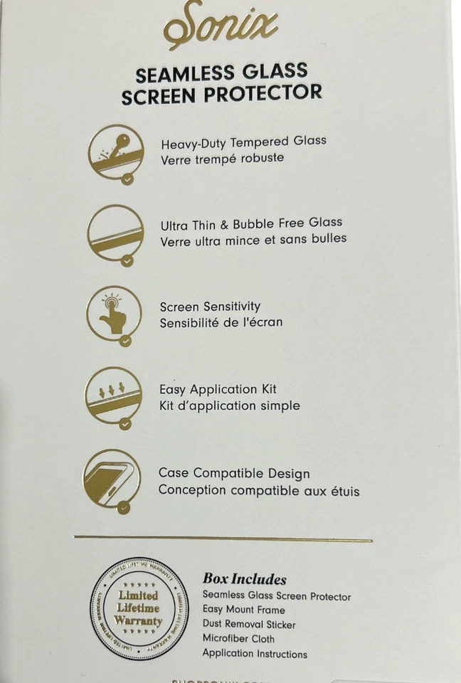 Sonix бесшовное стекло протектор экрана для Apple iPhone X новый в коробке - Изображение 4 из 4