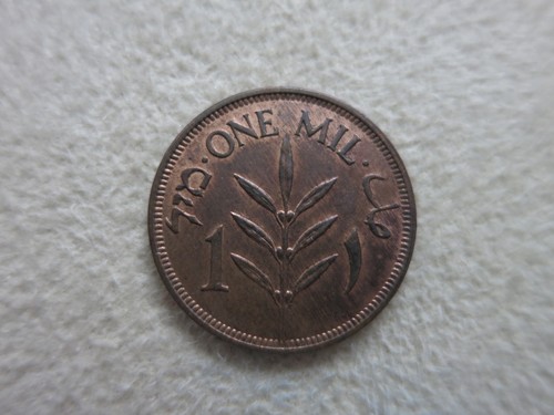 PALESTINA Israele 1 mil 1941 UNC Lustro Ammiraglio Britannico Gran Bretagna Guerra Mondiale Bronzo - Foto 2 di 2