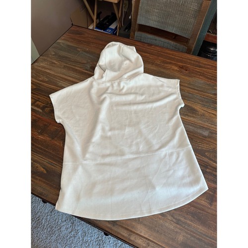 Elie Tahari Sleeveless Hoodie Kangaroo Pocket Detail Casual Chic M/M - Picture 5 of 7