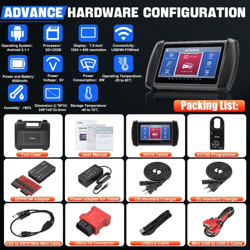 XTOOL IK618 💥Key Programming Scanner Bidirectional Full System Diagnostic Tool - Picture 10 of 12