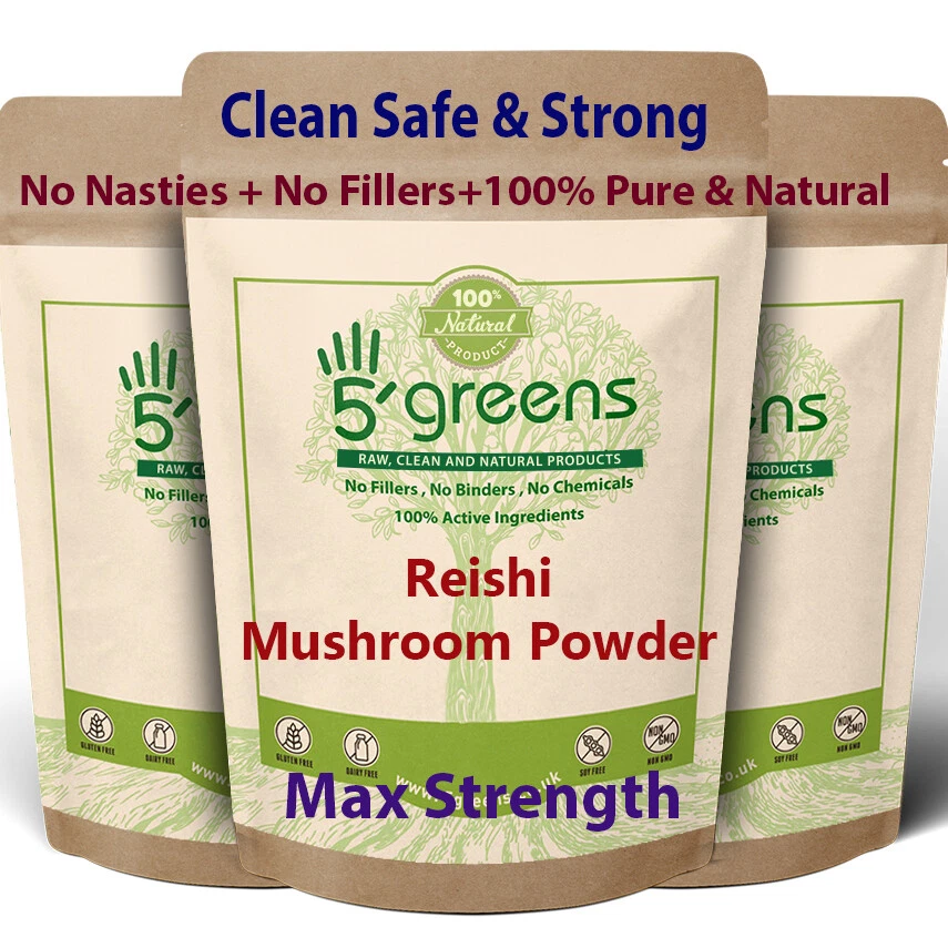 5GREEN Reishi Mushroom Powder -Ganoderma Lucidum- Strongest on Ebay