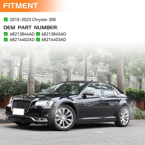 4PC For 2015-2023 Chrysler 300 300C 300S Front Rear LED Bumper Side Marker Light - Picture 14 of 14