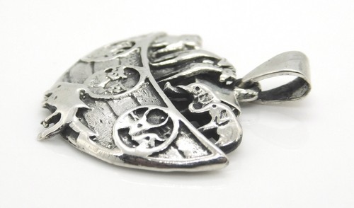 Thailand 925 Sterling Silver Noah's Ark Pendant Charm - Picture 3 of 6