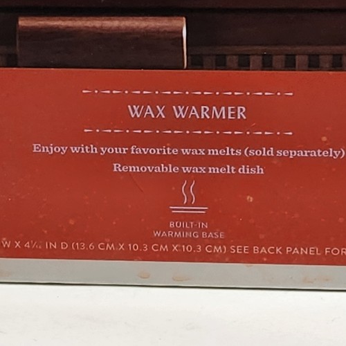 Opalhouse Wax Warmer Blue & White Ceramic with Wood Base Electric Target Corp - Picture 9 of 11