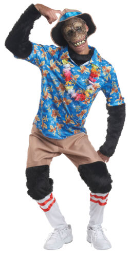 Tourist Chimp Adult Costume Shirt Halloween Dress Up Seasonal Visions Large - Picture 1 of 1