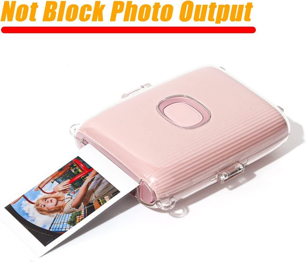 Crystal Transparent Hard Case For Instax Mini Link 2 Printer Protective  Cover Case Bag with Shoulder Strap