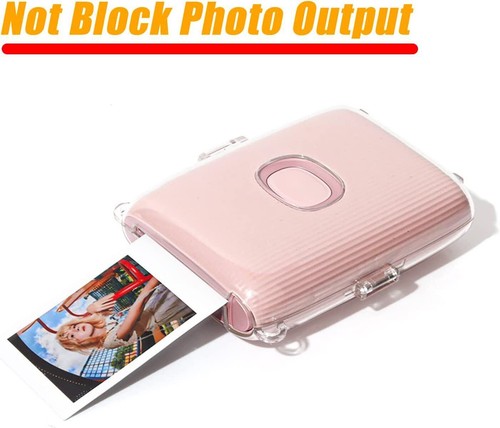 Fujifilm Instax Mini Link 2 Printer Case Clear Hard Cover with Shoulder Strap - Picture 2 of 6
