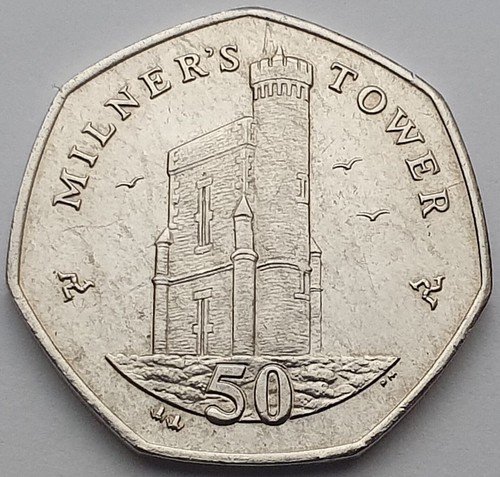 Isle of Man Milner's Tower 50p Münze - zirkuliert - Bild 12 von 41