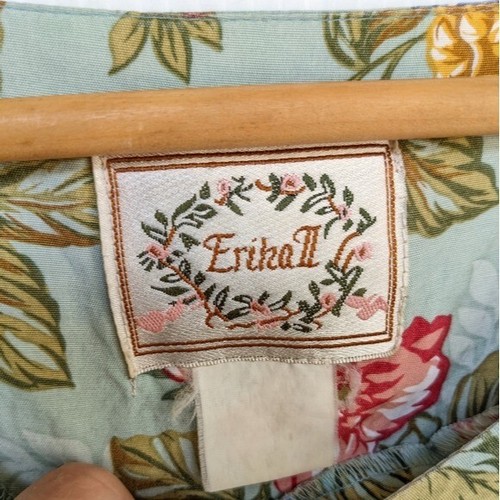 VINTAGE Erika II bright floral printed house dress cottagecore - Picture 2 of 12