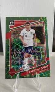 2021-22 Donruss Christian Pulisic Optic Green Velocity Road To Qatar USMNT