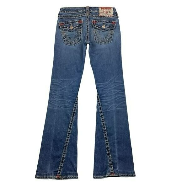 True Religion World Tour Y2K Joey Super T Flare J… - image 14