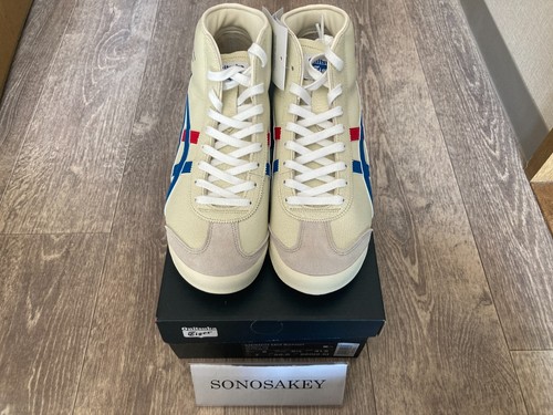 Onitsuka Tiger MEXICO Mid Runner 1183B577 102 BLANCO/AZUL Nuevo en Caja - Imagen 3 de 5