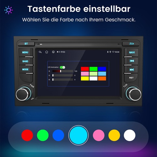 Autoradio Für Audi A4 S4 RS4 B6 B7 Carplay Android GPS Navi BT WIFI RDS DSP 32GB - Bild 10 von 14