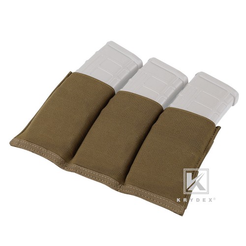 Funda de cargador táctica triple 5,56 abierta KRYDEX bolsa de revista portadora MOLLE - Imagen 12 de 14