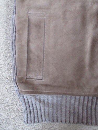Glenhusky of Scotland Suede and Knit Mens Cardigan Size M - Picture 3 of 10