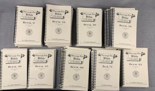 Lot of 59 Through The Bible With Les Feldick Spiral Transcript Book Commentary