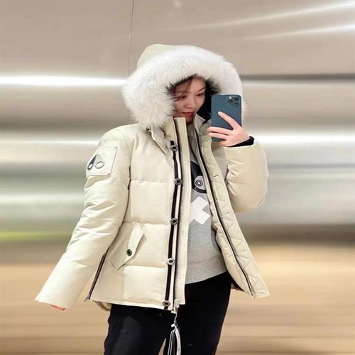 Moose Knuckles Damen kurze Fuchspelz Daunenjacke Mantel - Bild 35 von 39