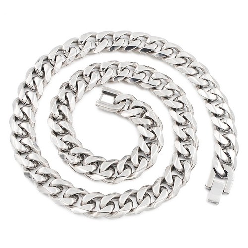 Deluxe Panzerarmband Kette Massiv Edelstahl Silber Gold Schwarz Armband 7- 15 mm - Bild 41 von 47