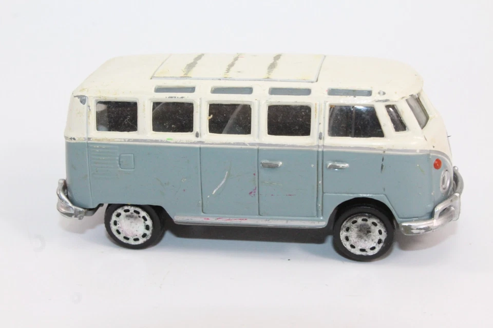 VW T1 SAMBA 1960 MAISTO 1/43 AUTO VOLKSWAGEN VAN FURGONE MODELLINO VINTAGE - Immagine 2 di 4