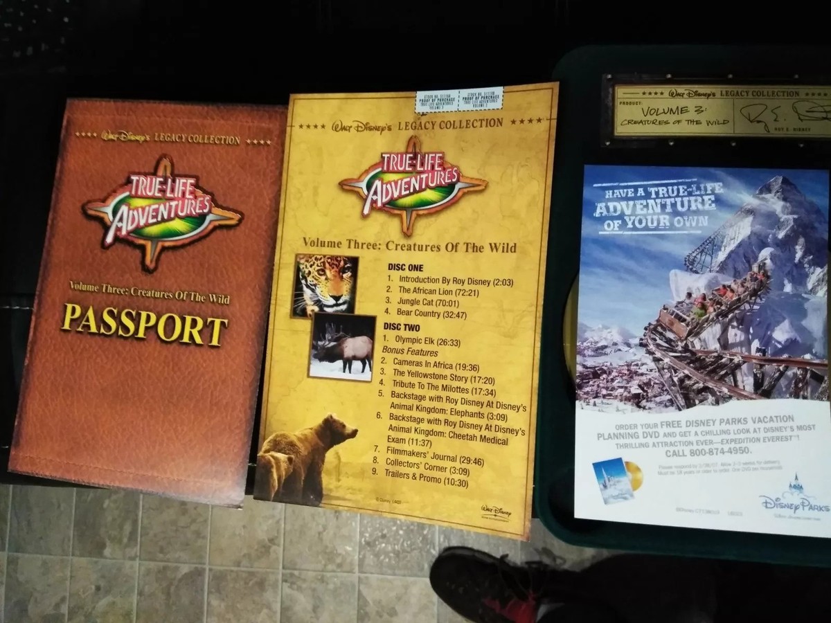 True-Life Adventures Creatures Of the Wild DVD Disney Legacy