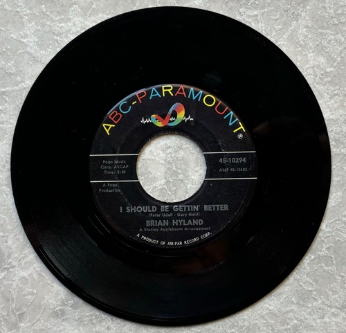 Brian Hyland - Ginny Come Lately / I Should Be Getting Better - 1962 - 45 RPM - Imagen 3 de 4