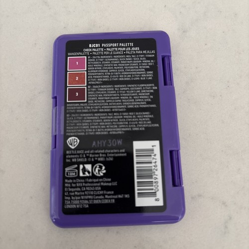 NYX Beetlejuice Afterlife Passport Cheek Palette Halloween Limited Edition New - Picture 3 of 3