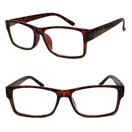 1 or 3 Pair Men Women Classic Rectangle Spring Temple Reading Glasses RG12C - Picture 6 of 8