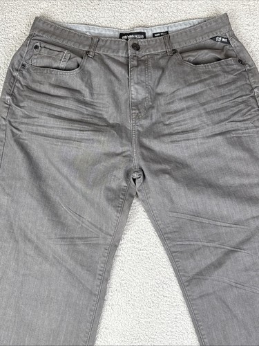 Ecko Unltd Jeans Mens 40 Baggy Fit Skate Y2K Wide straight Gray Gray Denim RARE - Picture 2 of 19