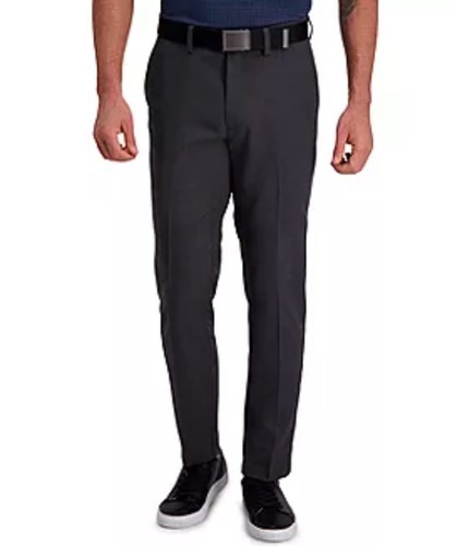 Haggar Herren Performance Flex Slim Fit Flat-Front Hose - Dunkelgrau - 29Wx30L