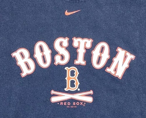 VINTAGE Nike Team Boston Red Sox Shirt Mens Extra Large 2005 MLBPA Y2K Adult A60 - Picture 4 of 9