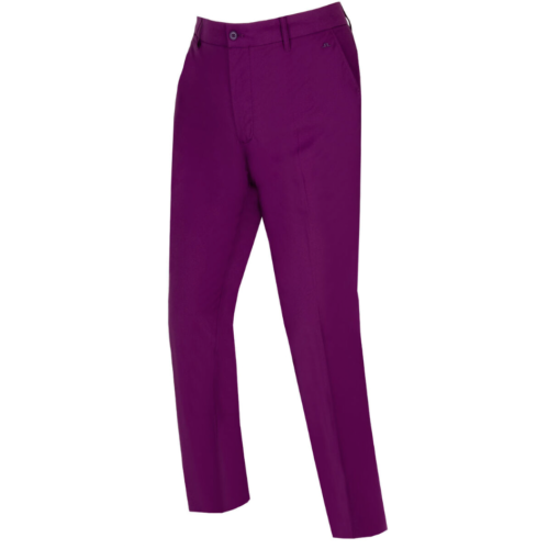 J Lindeberg High Vent Golf Pant Mens 38x32 Purple Lightweight 4 Way Stretch New - Picture 2 of 14