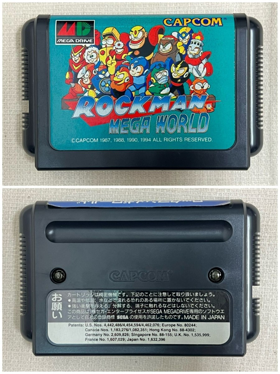 Rockman MegaWorld Mega Drive MD Genesis Capcom Used Japan