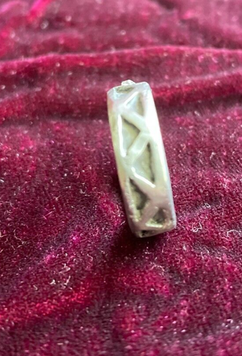 Metal Grey Round Handmade Ring Size 7 - Picture 7 of 8