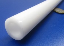 Delrin Acetal White Tube 0.750" Oversize OD  x .500" Undersize ID x 24" Length