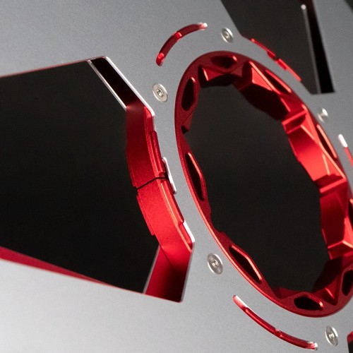 Neu ein Paar Ganzmetall 10,5" rot silber Aluminium Tonbandspule für Spule zu Spule - Bild 6 von 15