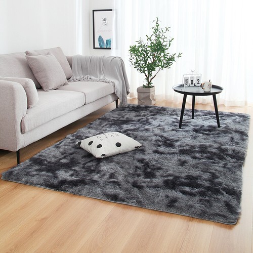 Large Shaggy Area Rugs Fluffy Tie-Dye Soft Floor Carpet Rug Bedroom Living Room - Picture 34 of 47