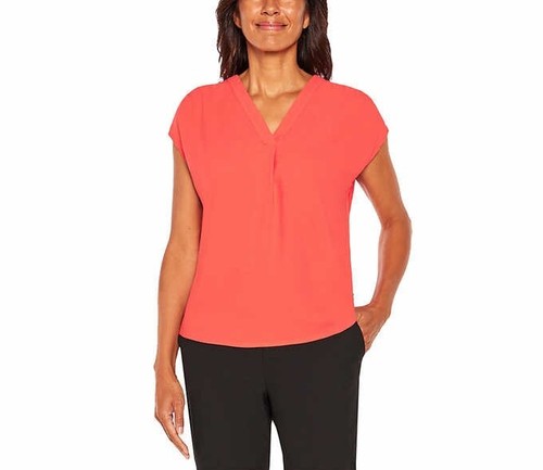 Banana Republic Damenbluse V-Ausschnitt kurzärmelig leicht Relax S, M, L, XL - Bild 2 von 13