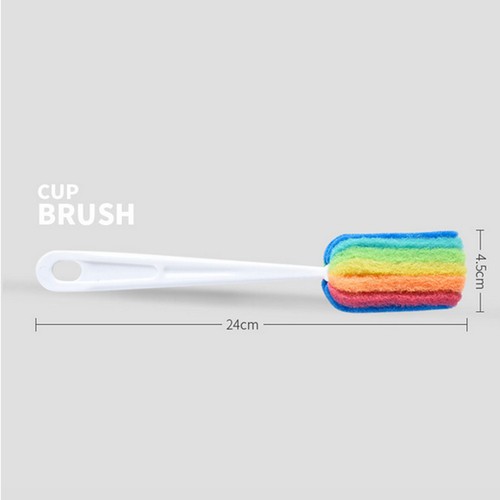 3PCS Cleaning Brush Bottle Scrubbers Sponge Cleaner for Coffee Glasses Washing - Picture 6 of 9