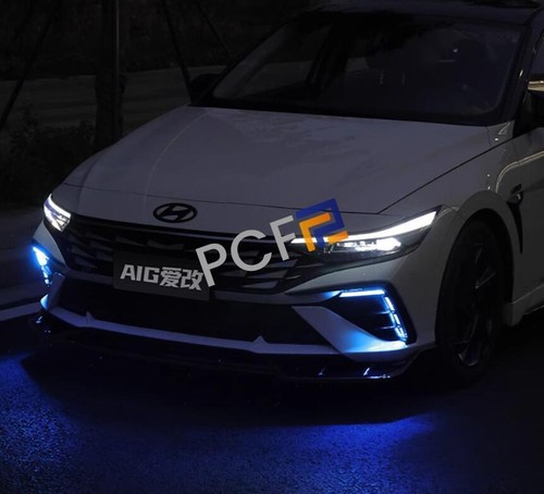 1 Pair Front Bumper Daytime Run Light Lamp LED DRL For Hyundai Elantra 2024-2025 - Picture 4 of 9