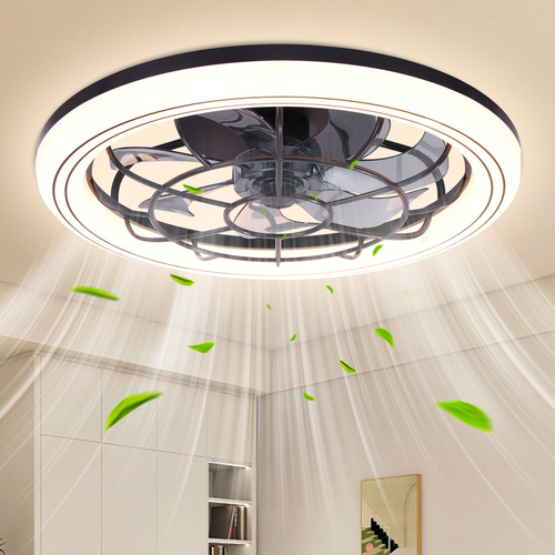 Lámpara de techo LED inteligente ventilador de techo + lámpara aplicación control remoto regulable - Imagen 9 de 9