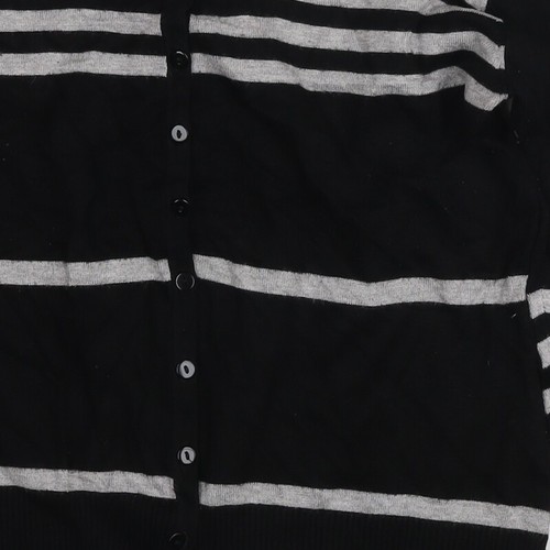 Debenhams Women's Black Striped Cardigan Size 18 - Picture 6 of 12