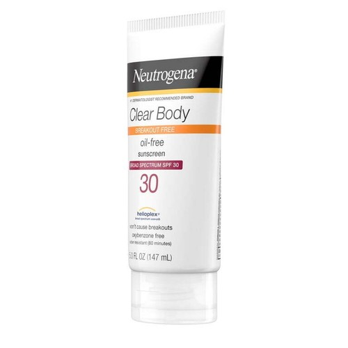 Neutrogena Clear Body Oil-Free Sunscreen Lotion with SPF 30, 5 fl. oz - Picture 2 of 8