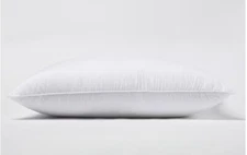 NWT QUINCE LUXE DOWN KING PILLOW COTTON GOOSE DOWN MEDIUM FIRM FILL RET $189.90