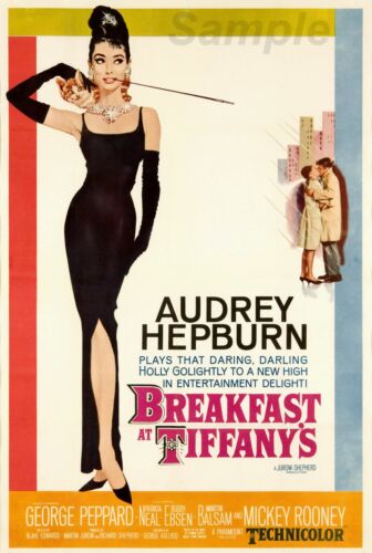 VINTAGE BREAKFAST AT TIFFANY'S MOVIE POSTER A3 PRINT - Picture 1 of 1