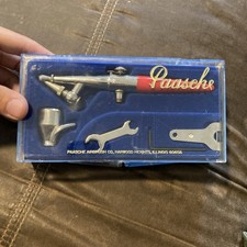 Vintage Paasche Airbrush Kit Type H w/Accessories&Original Plastic Case No Allen