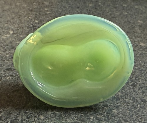Mosser Glas Katze auf Korb Salzkeller Dip Milchglas - Farbe: JADE/JADEIT - Bild 5 von 5
