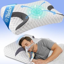 CPAP Pillow for Side Sleeper, Sleep Apnea Pillow for Sleeping, CPAP Nasal Pil...