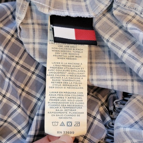 Tommy Hilfiger 4 Pc Sheet Set Blue Full Flat Fitted 2 Cases 14" Deep Pockets - Picture 7 of 9