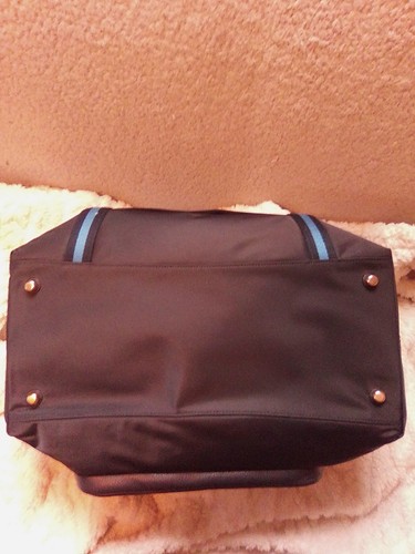 Coach Seesack Herren schwarz und blau Canvas mit verstellbarem Riemen - Bild 5 von 5